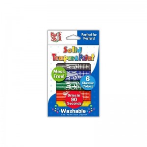 Kwik Stix Solid Paint Pens Tempera Paint Pens Super Quick Drying TPG-601 6 Count $14.87 Kids' Drawing & Writing Boards