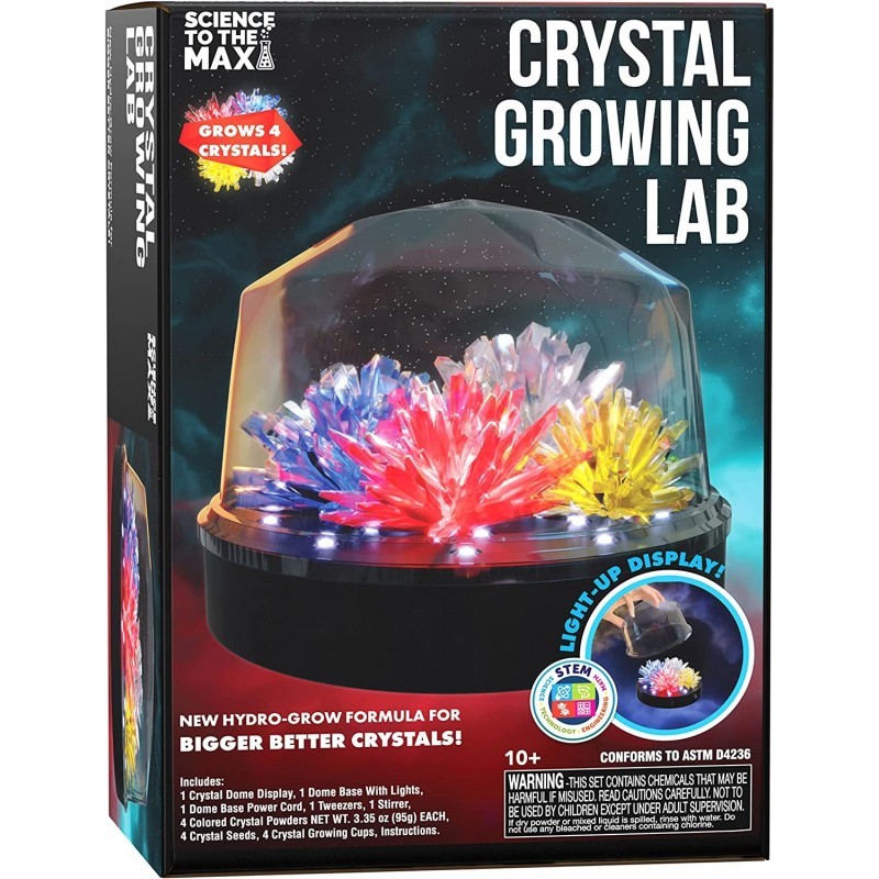 Science Kit For Kids Crystal Growing Kit + Light Up Display Dome for Kids by Creative Kids Make Your Own Grow 4 Large Crystal... Science Kit For Kids Crystal Growing Kit + Light Up Display Dome for Kids by Creative Kids Make Your Own Grow 4 Large Crystal...