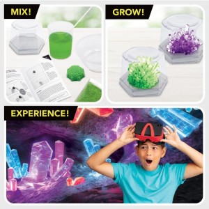 Virtual Reality Crystal Lab VR - Illustrated Interactive VR Book and STEM Learning Activity Set $48.47 Educational Science Kits