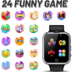Kids Smart Watch for Boys Girls Ages 3-12 Learning Toys with 24 Puzzle Game Dual Camera Music Video Player Pedometer Flashlig...