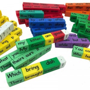 Reading Rods Sentence Construction Linking Cubes Word Blocks for Early Readers Sentence Building for Kids Reading Manipulativ...