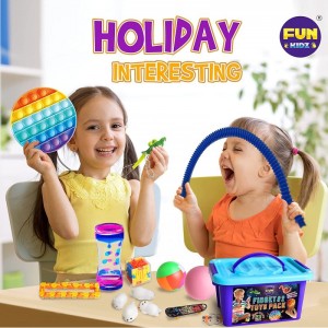 Fidget Pack Box for Boys Girls 10-12 FunKidz Fidget Toys for Kids Adults Autistic Children Sensory Toys in Gift Mystery Stora...