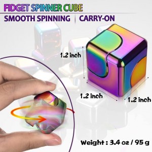 Fidget Toys Fidget Cube for Adults Metal Spinner Desk Toys Sensory Fidget Toys Relaxing Small Anxiety Toys Autism ADHD Stress...