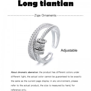 To My Daughter Gifts from Mom Fidget Rings for Anxiety Women Silver Anxiety Multi-layered Spinner Rings for Relief Mother's D...