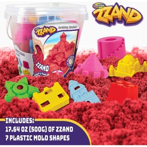 Play Sand Bucket Activity Kit – Natural Scented 500 gr of Sand 7 Molded Tools in - Free Flowing & Easy to Mold Play Sand - Se...