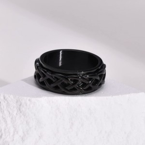 Spinner Rings for Men Fidget Ring for Men Celtic Knot Band Ring Stainless Steel Spinner Fidget Anxiety Rings Celtic Knot Ring...