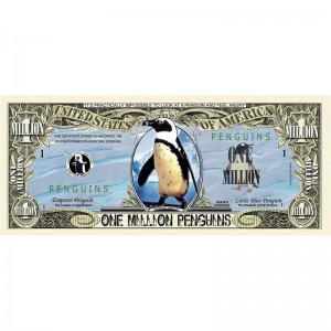 Pack of 25 - Penguins Million Dollar Bills - Best Collectible Gift for Penguin Lovers $22.24 Gags & Practical Joke Toys
