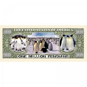 Pack of 25 - Penguins Million Dollar Bills - Best Collectible Gift for Penguin Lovers $22.24 Gags & Practical Joke Toys