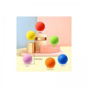 12 Pieces Soft Foam Balls - Lightweight Mini Play Balls for Safe Indoor Toys Fun - Vibrant Assorted Colors Balls - Unique Bir...