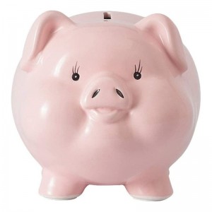 1PC Ceramic Piggy Bank Saving Piggy Box Gift Lovely Pig-Shaped Money Container for Kids Adults(Pink) $47.41 Kids' Money Banks