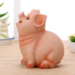 Resin Cute Pig Piggy Bank Coin Bank for Girls Boys Adults (Big) $29.72 Kids' Money Banks