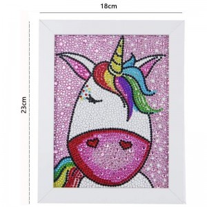 Unicorn Diamond Painting Kits for Kids Diamond Art for Kids with Frame Diamond Art Kits for Kids Beginner 18x23cm $18.05 Kids...