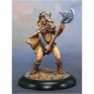 Kyrie Female Barbarian Miniature 25mm Heroic Scale Figure Dark Heaven Legends Miniatures $17.72 Miniature Novelty Toys