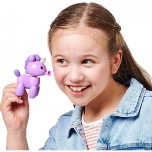 Squeakee Minis Sugapops The Unicorn |Interactive Toy Pet with Chat Back Multicolor (12317) $16.55 Squeeze Toys