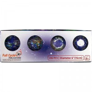 Full Cycle Our Planet 3D Puzzle Learning Toy - 240 Pieces - Incudes Display Stand - World Map Globe for Kids - Part of The Li...