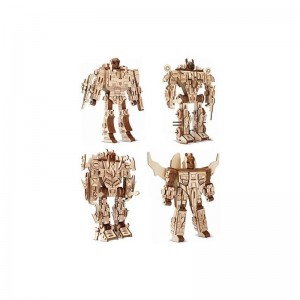 Robot Puzzles 3D Wooden Building Blocks Model Self-Assembly Craft Kit DIY Brain Teaser Toys Best Gifts for Women & Men(Robot)...