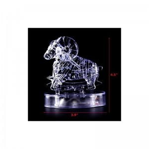 3D Crystal Puzzle with Light-up Base for Adult 3D Zodiac Puzzle Constellation Series of Aries $22.55 3-D Puzzles