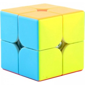 Speed Cube Set QiYi 3 Pack 2x2 Two Sides Cube Magic Speed Cube 3x3x3 Pyramid Cube 3x3 Stickerless Speed Cubes Bundle Collecti...