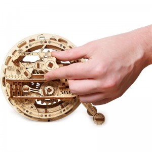 Mechanical Wooden 3D Puzzle Model Monowheel Construction Set $74.43 3-D Puzzles