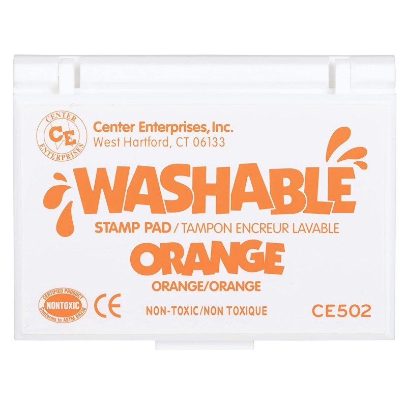 Washable Stamp Pad - Orange - Non-Toxic - Fade Resistant - Decorate Scrapbooks Posters and Cards $22.23 Kids' Printing & Stam...