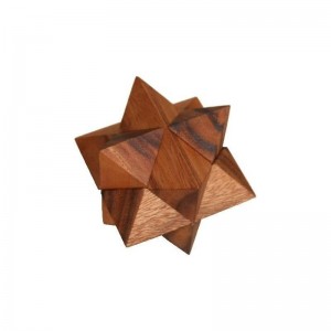 6 Wooden Puzzle Gift Set in A Wood Box - 3D Unique IQ Puzzles $49.47 Brain Teaser Puzzles