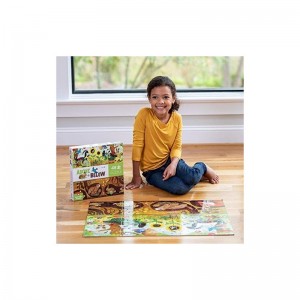 Above + Below Backyard Discovery - 48-Piece Jigsaw Floor Puzzle - for Kids Ages 4 Years and up - Heavy-Duty Box for Storage -...