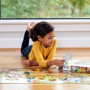 Above + Below Backyard Discovery - 48-Piece Jigsaw Floor Puzzle - for Kids Ages 4 Years and up - Heavy-Duty Box for Storage -...