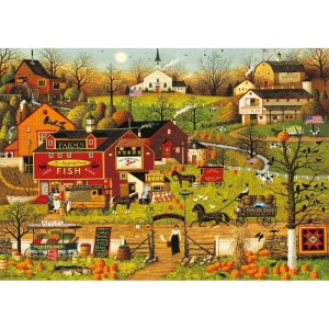 Charles Wysocki - Blackbirds Roost at Mill Creek - 500 Piece Jigsaw Puzzle $18.40 Jigsaw Puzzles