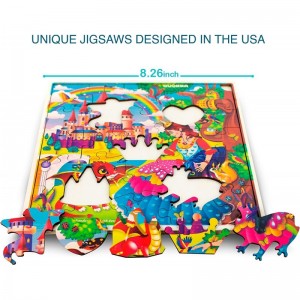 Wooden Puzzles for Kids Ages 4-8 – 6 x 30 Pieces Kids Puzzles Ages 3-5 – Wood Unicorn Toys with Princess Game for Girls and B...