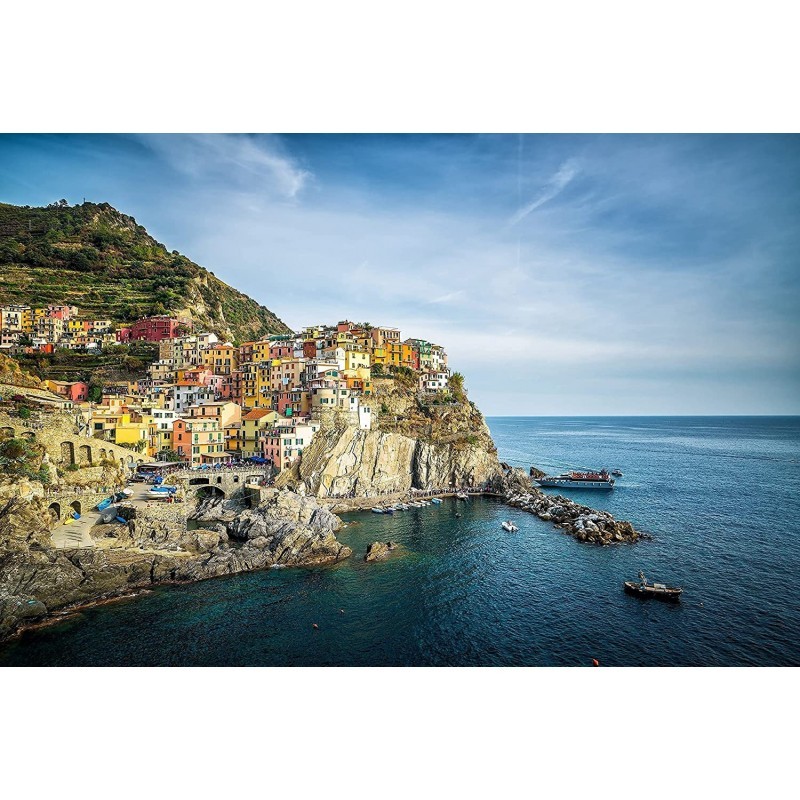1000 Piece Jigsaw Puzzle for Adults and Teens (27.5in x 19.5in) Beautiful Cinque Terre Manarola Thick and Sturdy Pieces with ... 1000 Piece Jigsaw Puzzle for Adults and Teens (27.5in x 19.5in) Beautiful Cinque Terre Manarola Thick and Sturdy Pieces with ...
