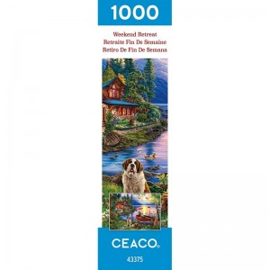 Weekend Retreat Collection - Lakeside Cabin - 1000 Piece Jigsaw Puzzle $24.43 Jigsaw Puzzles