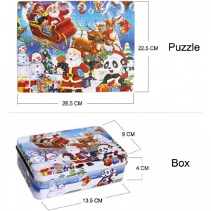 100 Piece Wooden Jigsaw Puzzle Merry Christmas Xmas Santa Claus Early Childhood Education Puzzle Wooden Cartoon Toys $15.59 J...