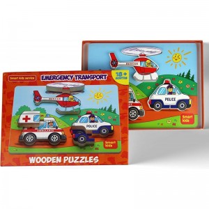 Wooden Jigsaw Puzzles for Toddlers 18 Months+ Old Boys Girls Educational Toys Toddler Puzzles Transport Set Gift Box $17.21 J...