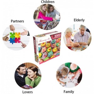 Jigsaw Puzzle 1000 Pieces for Adults Cupcakes Puzzle Game Good Gift for Adults Parents Home Decor $16.09 Jigsaw Puzzles