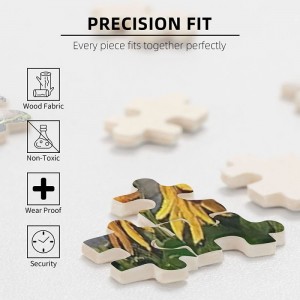 Cow Sunflower Fashion Puzzle Cow Wooden Jigsaw Puzzles for Adult Teenagers Leisure Fun Game Toy Suitable for Family Friends D...