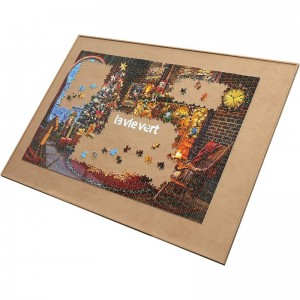 Wooden Jigsaw Puzzle Board Portable Puzzle Plateau for Puzzle Storage Puzzle Saver Non-Slip Surface Fits Up to 1500 Pieces - ...