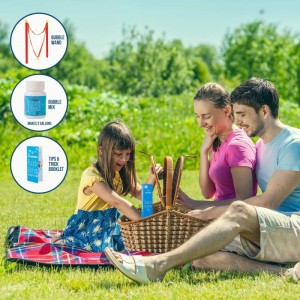Giant Bubble Wands & Bubble Mix for 2 Gallons of Big Bubble Solution | Kids' Giant Bubbles Maker for Gigantic Bubbles $27.11 ...