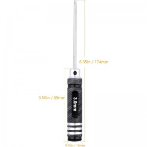 Hex Screwdriver Set 0.9mm 1.27mm 1.3mm 1.5mm 2.0mm 2.5mm 3.0mm 7pcs Hex Head Allen Wrench Tool Set for RC Car RC Drone RC Boa...