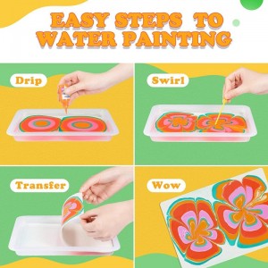 Water Marbling Paint Art Kit for Kids: Arts and Crafts for Kids Girls Ages 8-12 Year Old Girls Boys Kids Toys Gifts for 6 7 8...