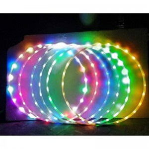 1 PC Light-Up LED Hoop Exercise Hoop 36 inch Glow-in-The-Dark Fitness and Dance Hoop for Adults and Kids Led Light Hoop Led D...