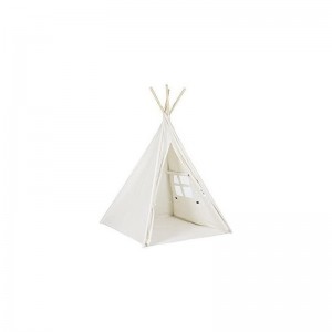6' Indoor Indian Playhouse Toy Teepee Play Tent for Kids Toddlers Canvas Teepee with Carry Case with Mat (White) $66.57 Kids'...