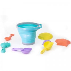 Dejaroo - Beach Toys Sand Box Toys for Kids Outdoor Set of Sand Toys with Silicone Collapsible Bucket Kids Watering Can Shove...
