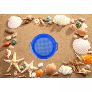 Beach Sand Sifters Gear 7" Large Sand Beach Kit for Kids Sand Sifter Sieves Toy Environmentally ABS Durable Thick Plastic Com...