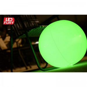 Large Floating and Inflatable LED Glow in The Dark Beach Ball Toy with Color Changing Lights | Great for Summer Parties Pool/...