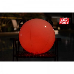 Large Floating and Inflatable LED Glow in The Dark Beach Ball Toy with Color Changing Lights | Great for Summer Parties Pool/...