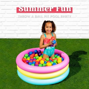 Inflatable Kiddie Pool Small Baby Pool 3 Color Rings for Kids Blow up Kid Pool Indoor & Outdoor Swimming Pool 34 Inches $24.5...