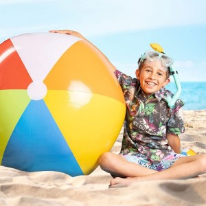 Giant Inflatable Beach Balls 42 Inch Large Pool Ball | Beach Summer Parties and Gifts Pool Balls for Swimming Pools | 2 Pack ...