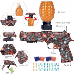 Electric M92 Gel Blaster Pistol Gun with 20000 Gel Ball Ammo Gel Shooter Outdoor Toy Gift for Boy and Girl $55.52 Toy Foam Bl...