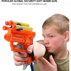 4 Pack Mini Foam Dart Toy Guns Foam Guns with 16 Small Size Foam Darts Sport Party Favors Spring Powered Gun Kit for Kids (4 ...