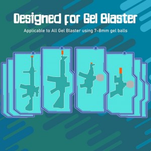 Gel Ball Blaster Ammo (100 000 Water Bullets 7-8mm) Non-Toxic Refill Ammo for Water Bead Blaster 5 Colors for Team Competitio...